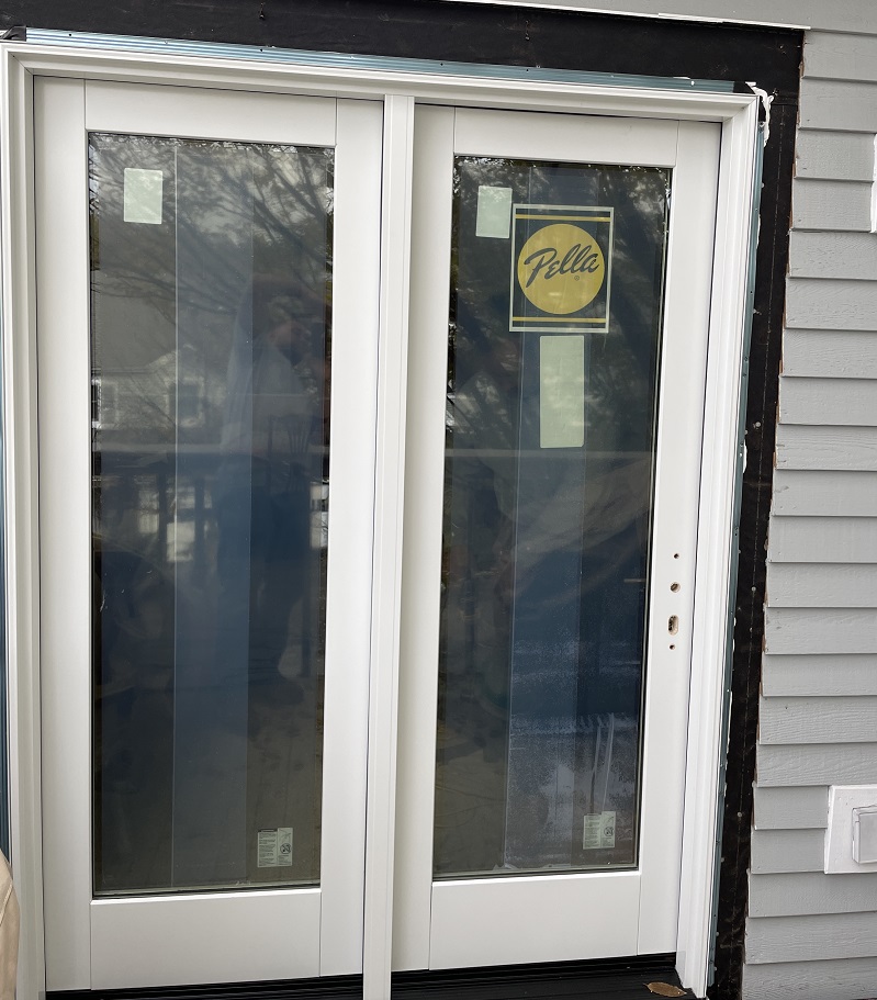 Pella door installation in Greenwich